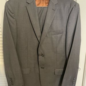 Jos A Bank Grey Stripe Suit